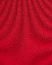 Ribbed romper - Crimson